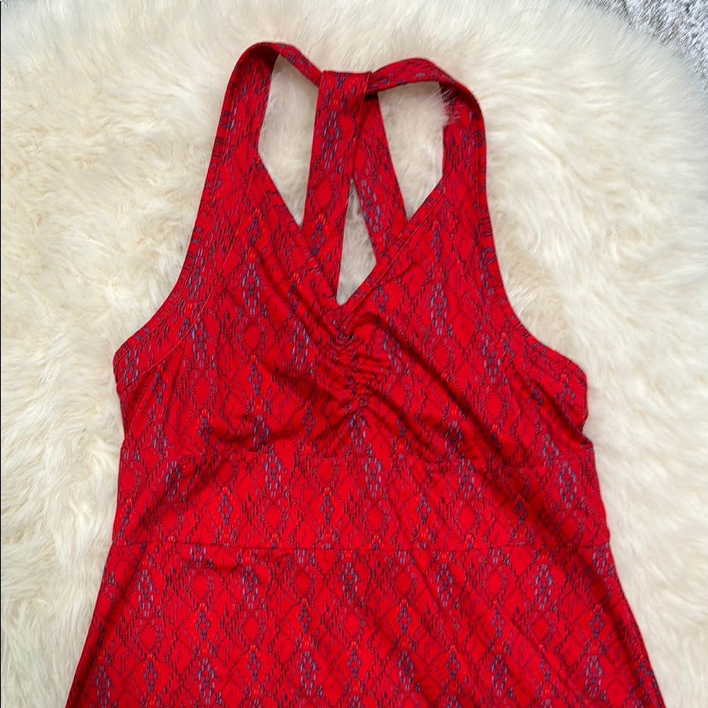 Merrell Dress Red blue pattern with built in bra